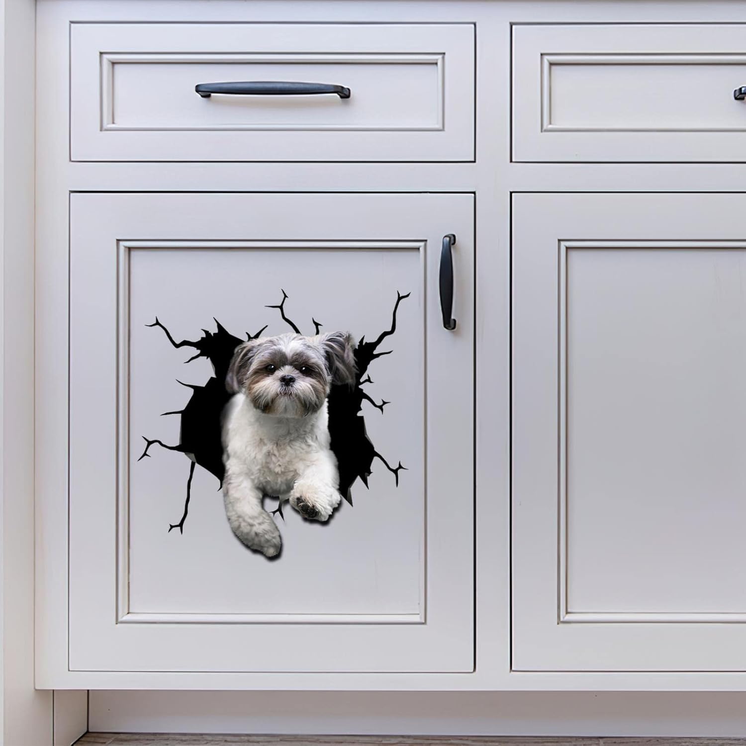 Shih Tzu – Adhesivo de advertencia para ventana de perro Shih Tzu para mujer, divertido memes, parachoques automotriz
