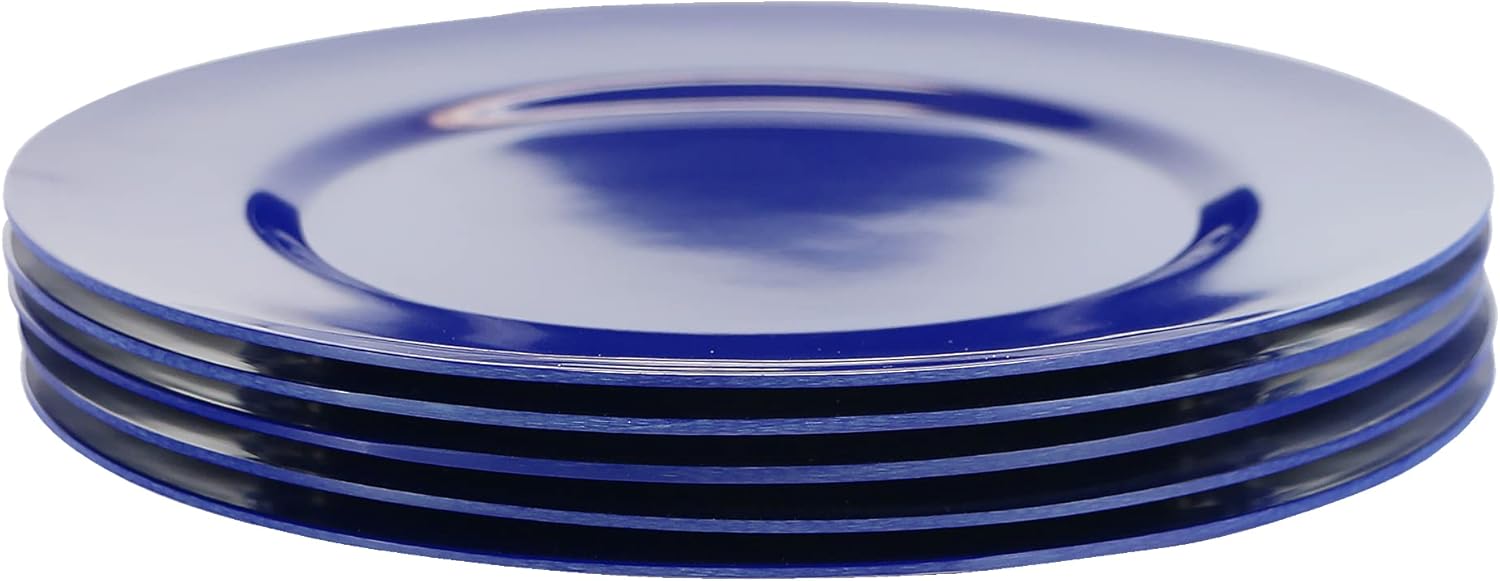 Reston Lloyd Calypso Basics – Plato de ensalada de melamina, juego de 6, color índigo