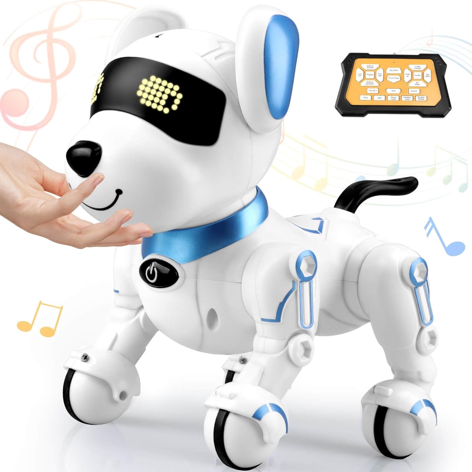Juguetes robot para perros para niños de 8, 9, 10, 11, 12, perros con control remoto, perro robot para niños de 8 a 12 años, robot para mascotas,