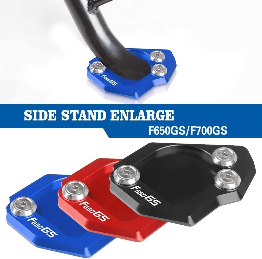 OVINDA Motorcycle Side Bracket Motorcycle Side Stand Enlarge Plate Kickstand Extension Pad for B&MW F 650 GS F650 GS F 650GS Twin 2008-2011 2009