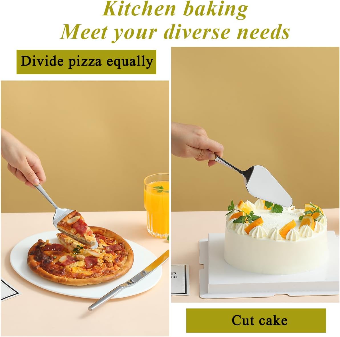 Juego de cuchillos y servidores para tartas de boda, servidor de pastel para todos los días, bodas y cumpleaños, apto para lavavajillas