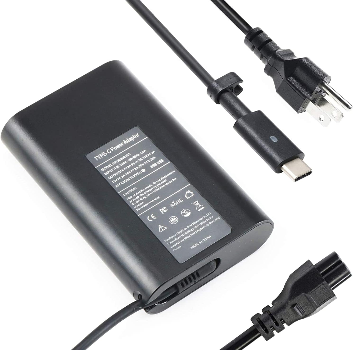 Cargador adaptador de CA para Dell Inspiron 14 7490, 13 7306, 14 7000 (7400), (7415), 14 7000 (7420), (7430) 2 en 1