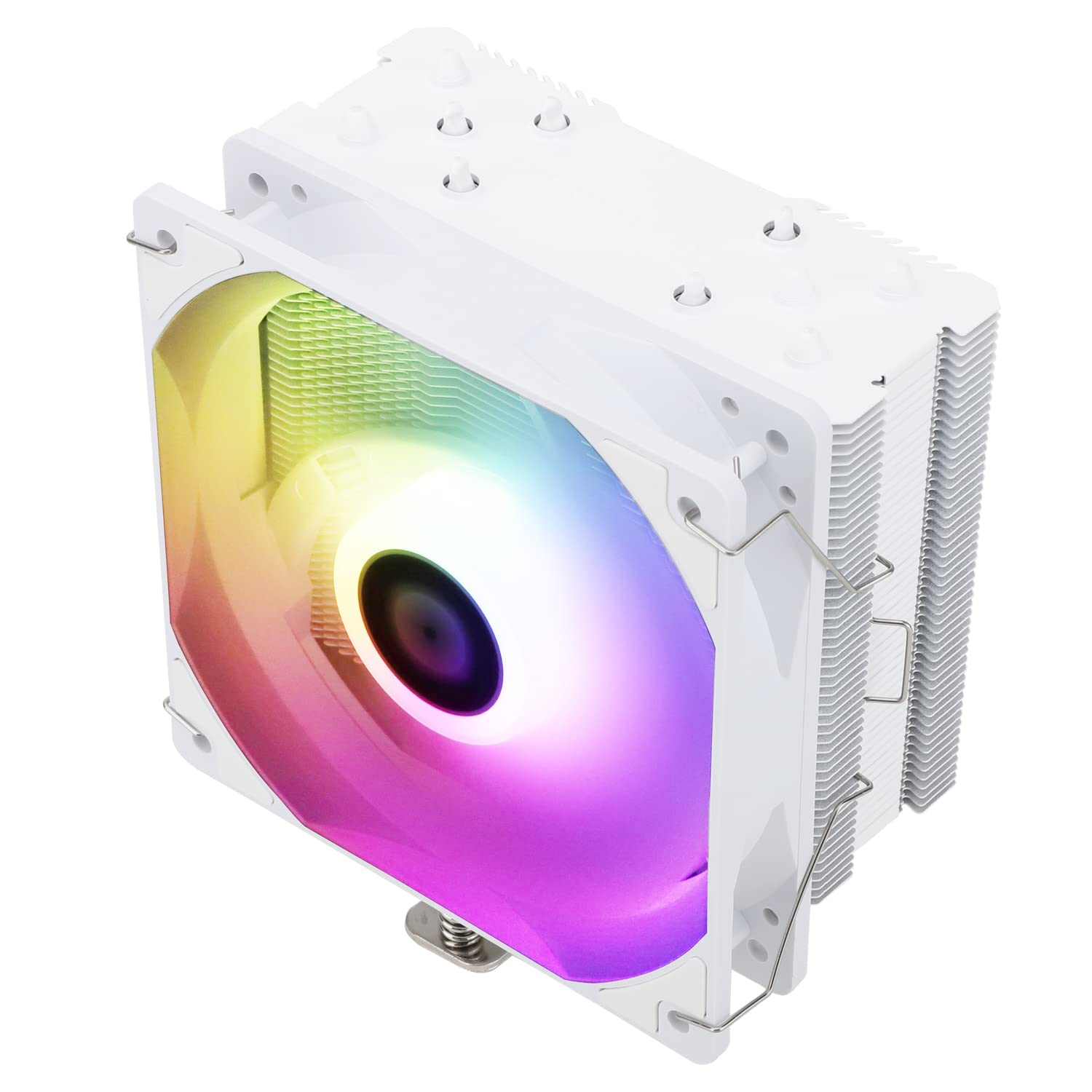 Thermalright Assassin King 120 SE – Enfriador de aire para CPU ARGB blanco, AK120 SE White ARB, 5 tubos de calor, enfriador de CPU silencioso