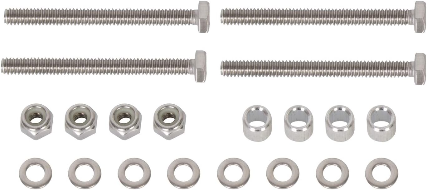 ECOTRIC Brida de anclaje de cubierta de repuesto de aluminio fundido sobre el suelo, escaleras y pasamanos para piscina, 1 78 pulgadas de diámetro