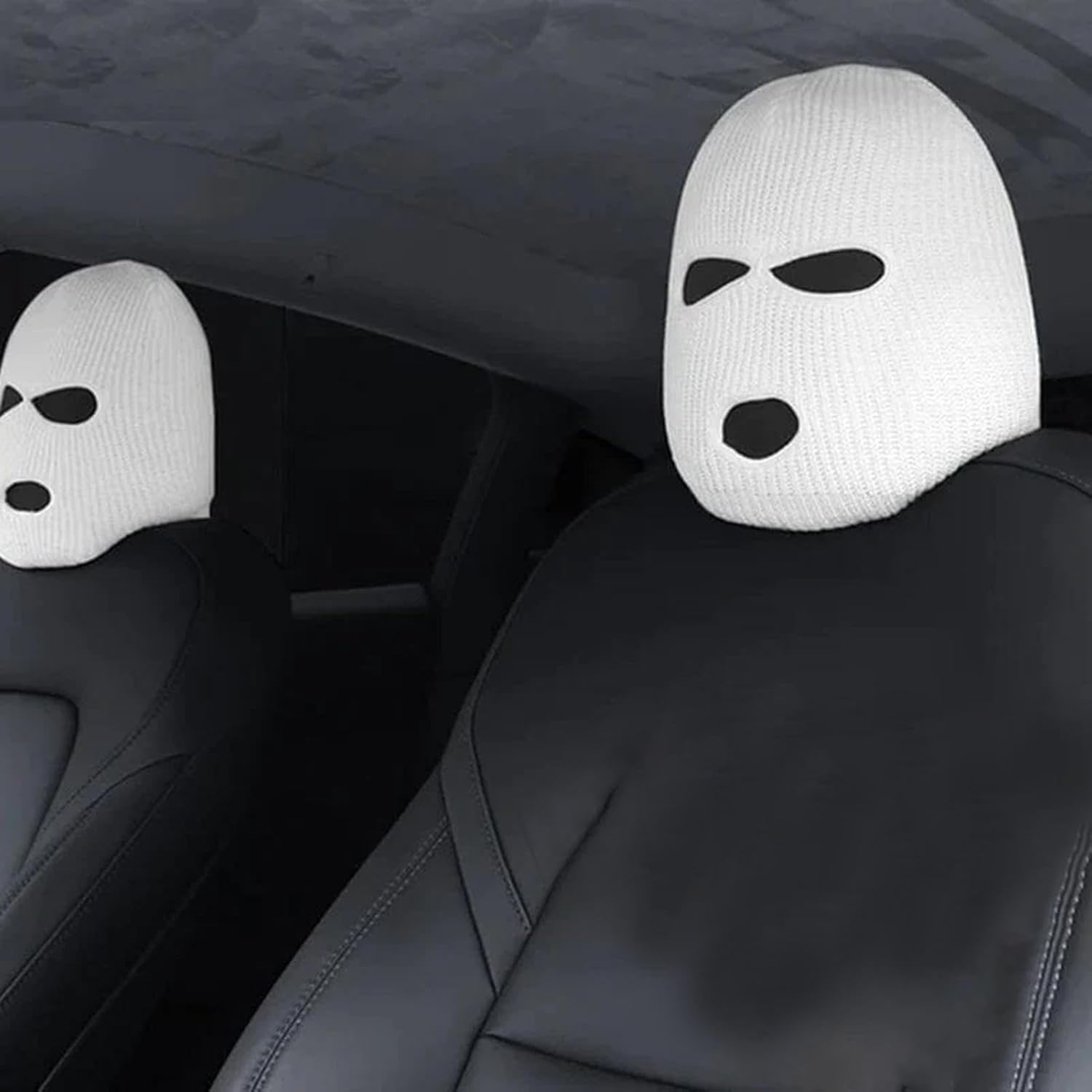 Divertida parodia de asiento de coche  Sombrero divertido personalizado para asiento de automóvil, fundas protectoras para reposacabezas de asiento