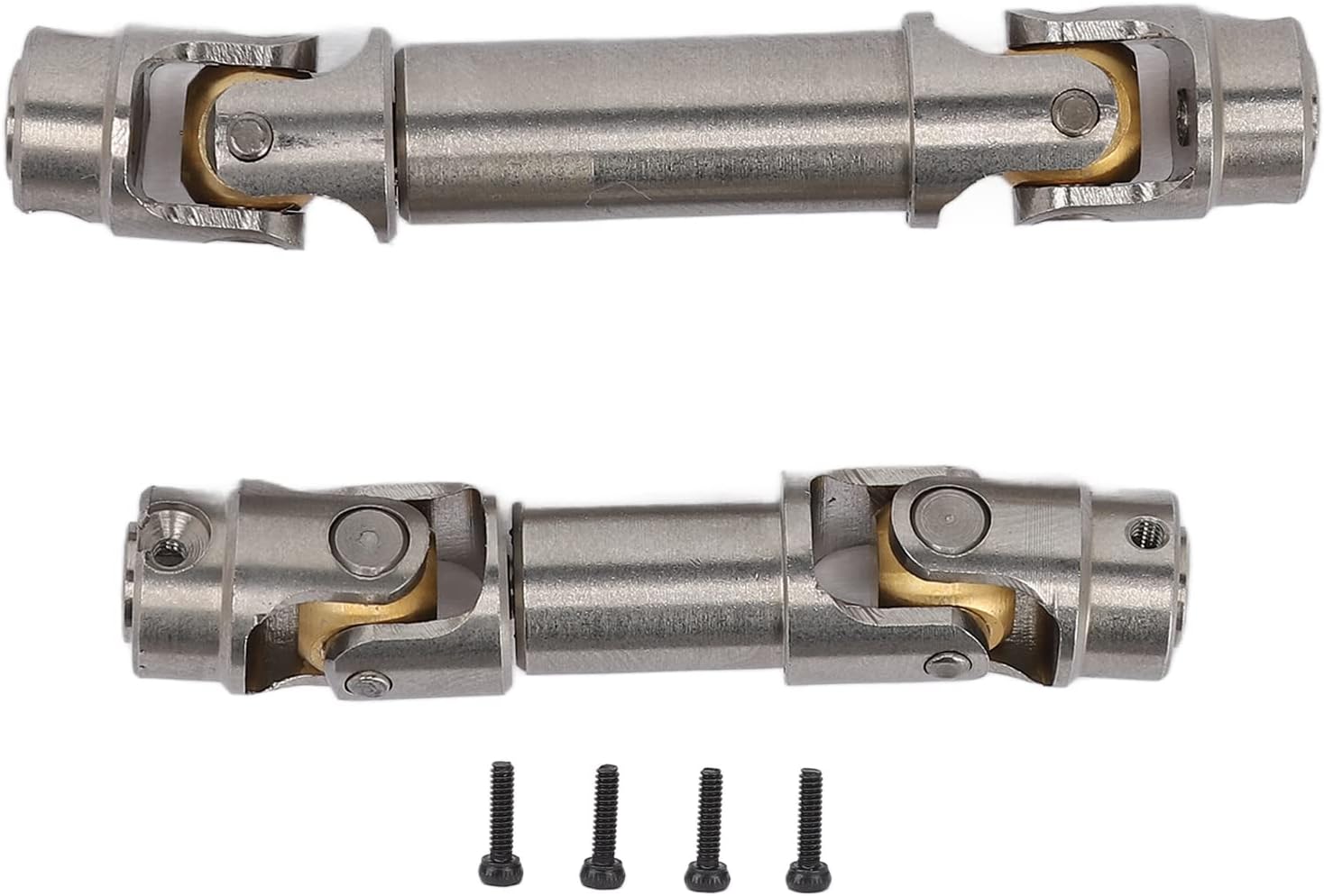 Juego de eje de transmisión de coche RC, eje de transmisión central delantero y trasero de acero inoxidable duradero para 118 RC piezas de