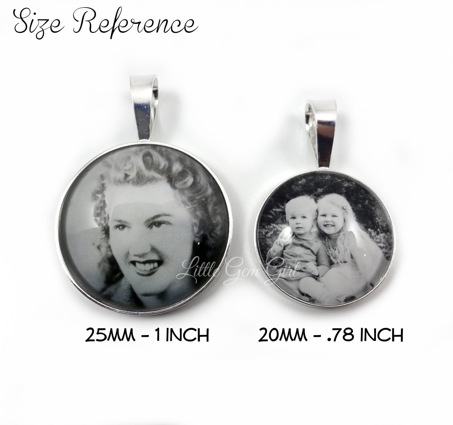 925 Sterling Silver Custom Photo Necklace – Upload Your Image Personalized Picture Charm In Memory Jewelry with Optional Engraving