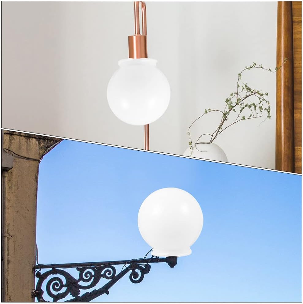 DOITOOL Lámpara de ventilador de techo de repuesto de acrílico transparente para lámparas de 4.7 in de acrílico de repuesto para lámpara de globo,