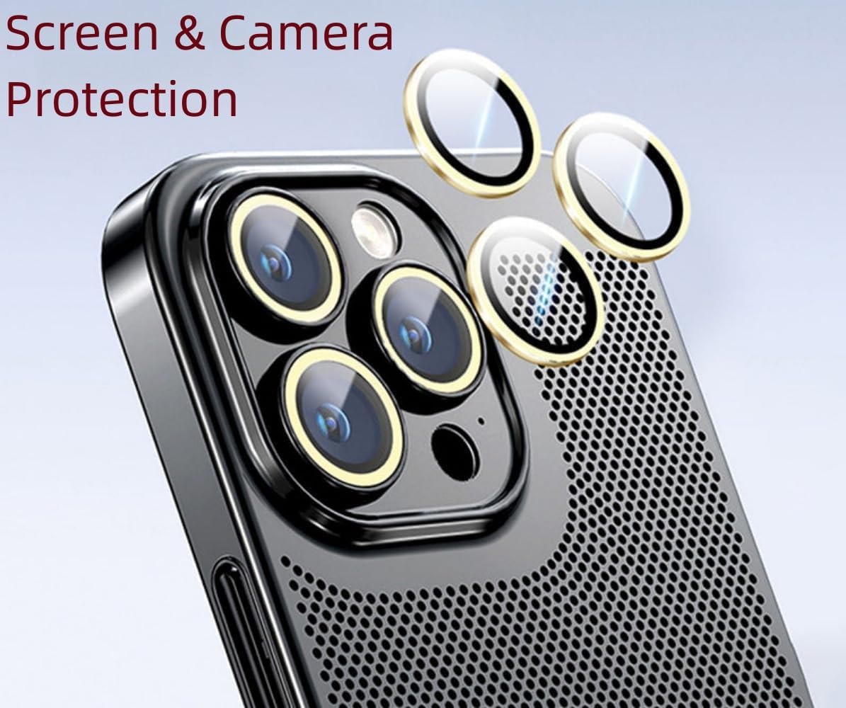Funda para teléfono con disipación de calor galvanoplastia 2024 para iPhone 14, 13, 12 Promax, nueva versión, funda para teléfono con disipación de