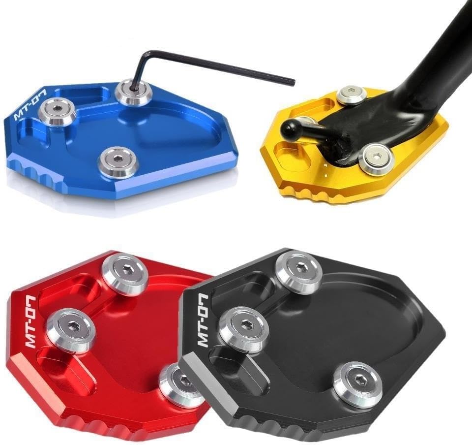 Motorcycle Side Stand pad Motorcycle Kickstand Side Stand Extension Enlarger Plate Pad for Y&AMAHA MT-07 MT07 Tracer 700 MT 07 Moto Cage XSR 700