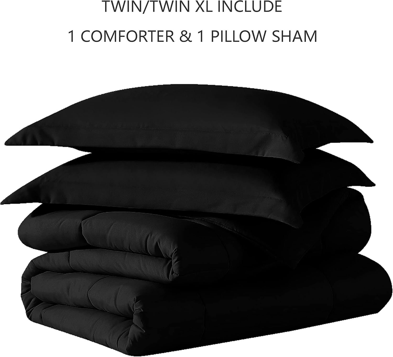 American Home Collection Juego de edredón, microfibra ultrasuave alternativa al plumón, juego de 2 piezas con 1 edredón y 1 funda de almohada,