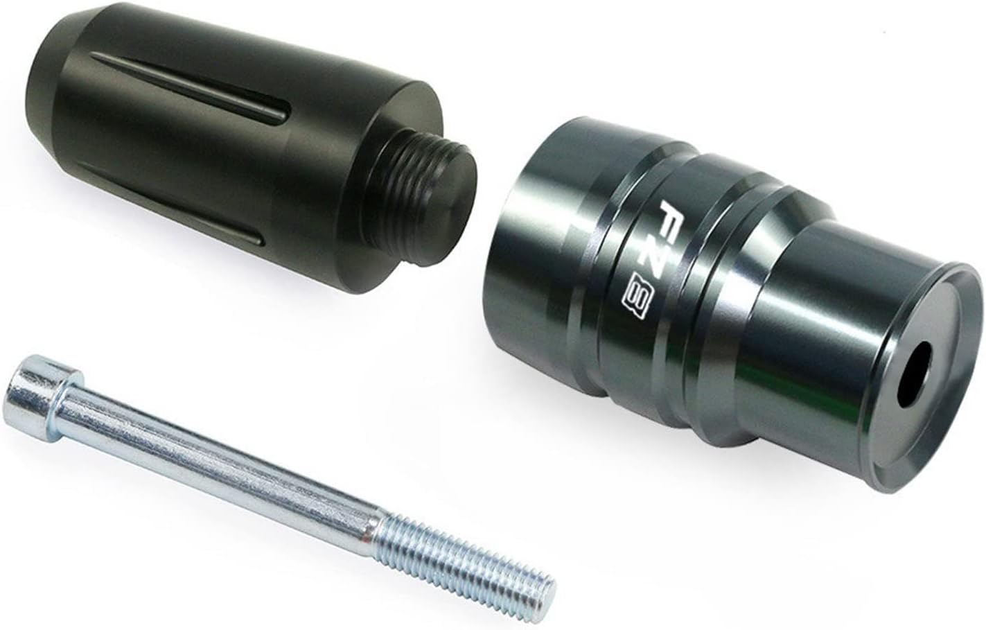Para Yamaha FZ8 FZ8N FZ 8 Accesorios de motocicleta Deslizadores de Escape Protectores de Marco Protector de Marco (Color Gris, Tamaño 0.394 in)