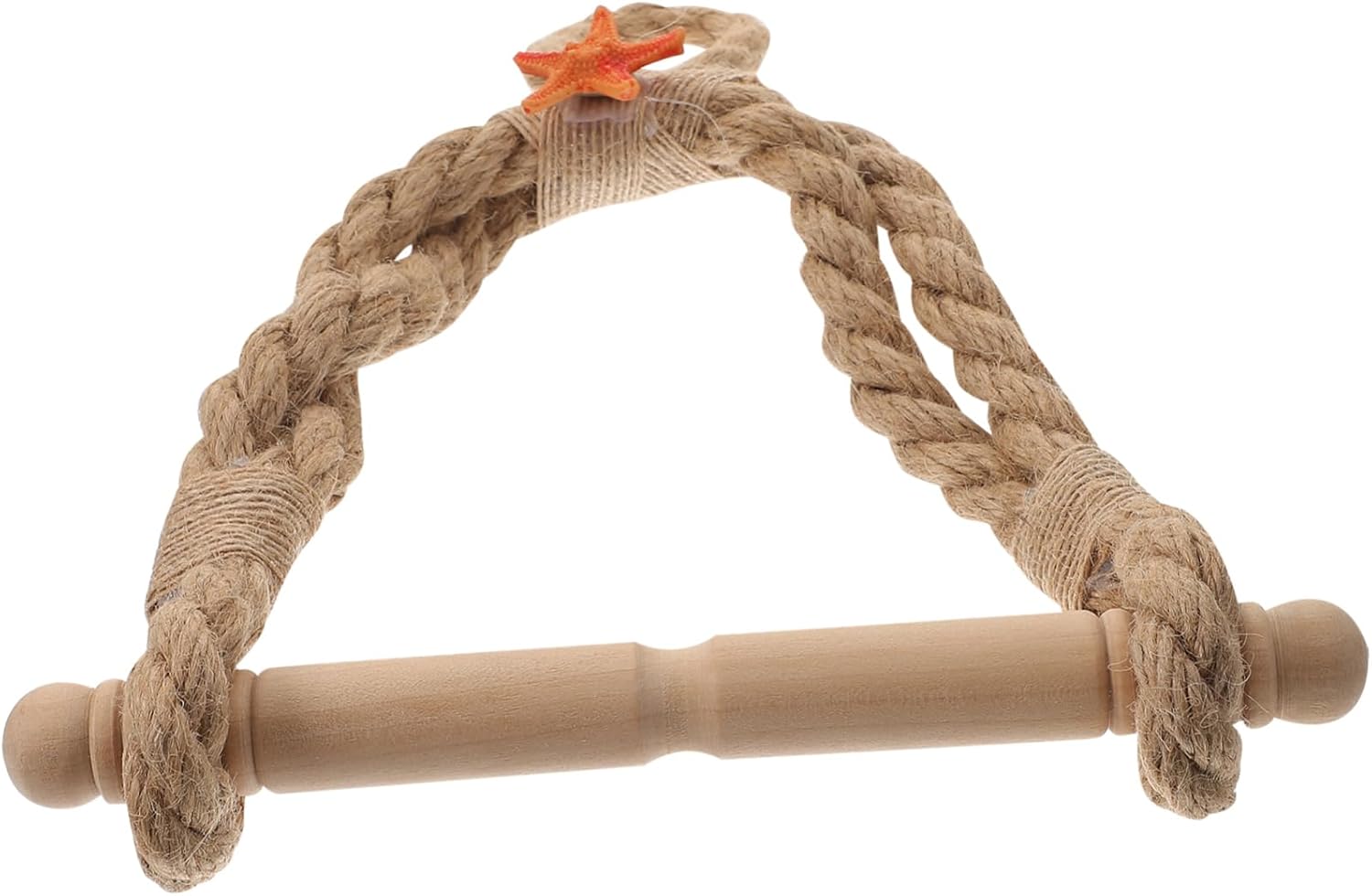 HOMSFOU 2pcs Twine Paper Towel Holder Nautical Bathroom Decor Nautical Toilet Paper Towel Ring Nautical Towel Bar Boho Decor Toilet Paper Holder