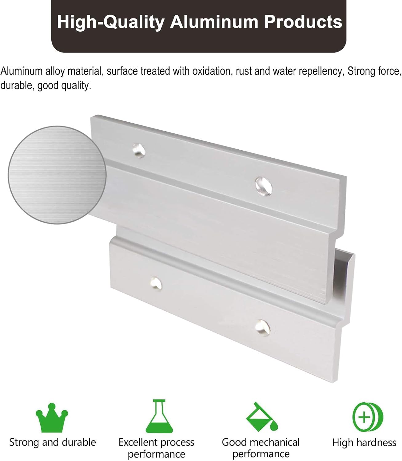 Colgador de fotos para tacos franceses de 4 pulgadas  2 pares  Percha de aluminio Z soporta 50 libras  Kit de accesorios de montaje de pared