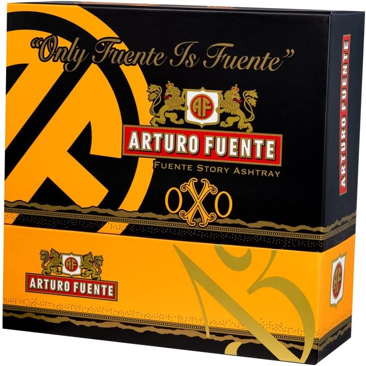 Cenicero de cigarro de porcelana grande de 8.75 pulgadas de edición limitada de Arturo Fuente amarillo