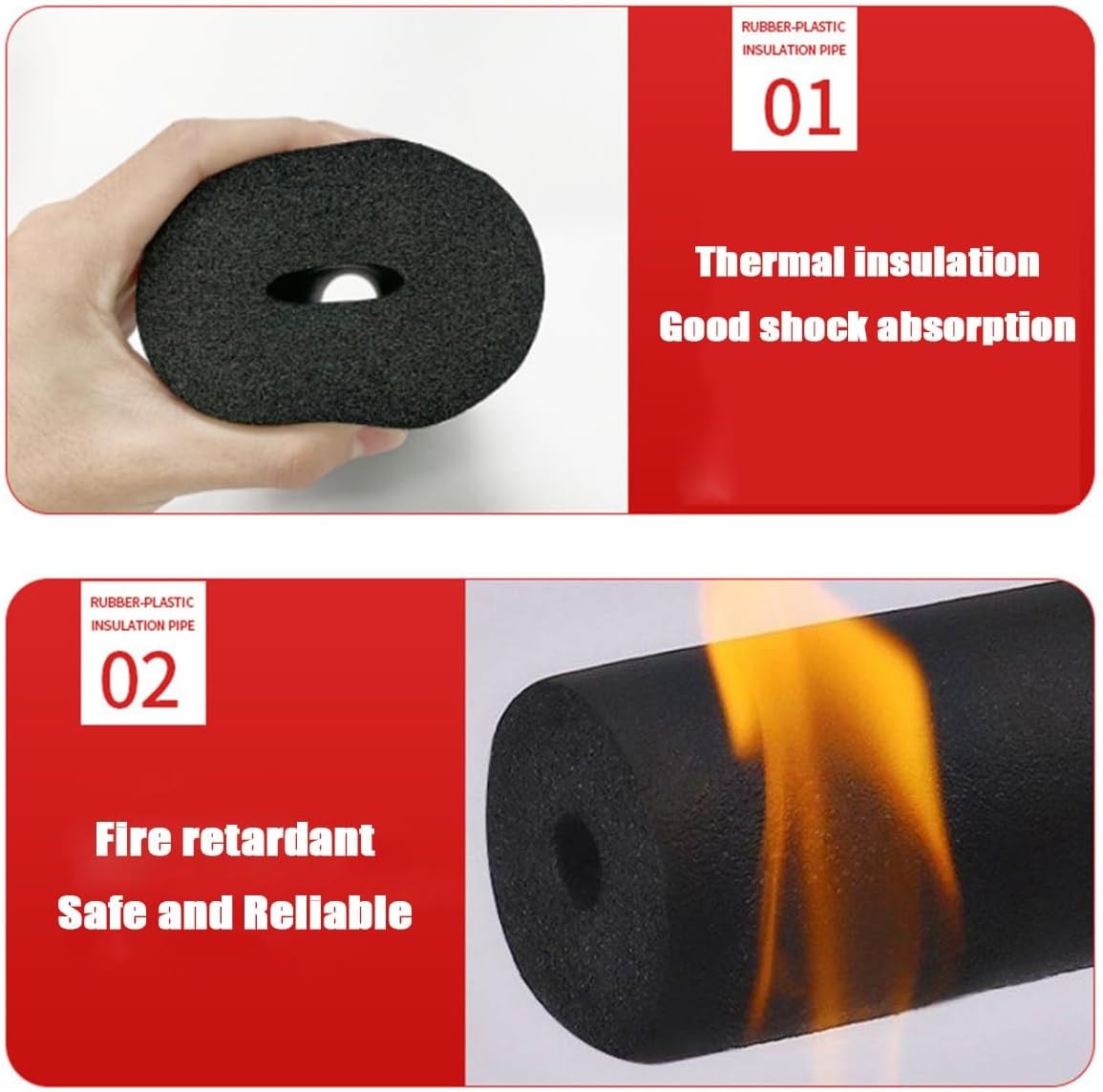 Tubo de espuma resistente al agua, antideslizante, para herramientas de fitness, soporte de identificación de 14″-4-13″ de grosor 35″ 79″ cubierta