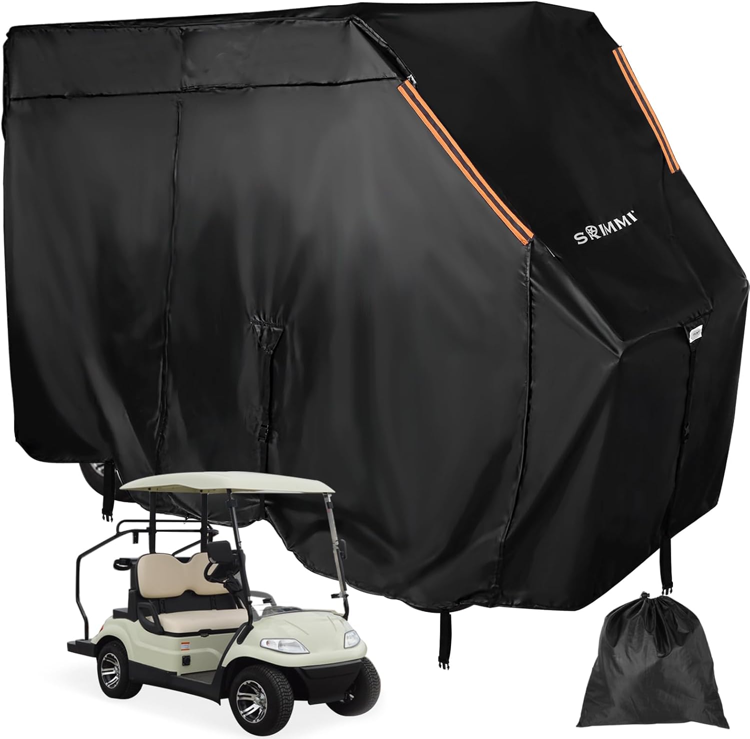 Fundas para carrito de golf para 4 pasajeros, 420D, resistentes para EZ GO, fundas impermeables a prueba de sol, a prueba de polvo, cubierta