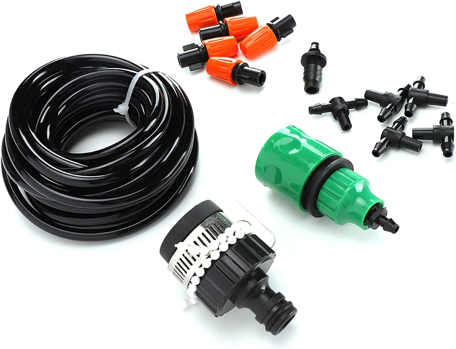 Fydun Automatic Micro Irrigation System Plant Wate Irrigation Kit Accessories for Garden Flower Bed Patio Lawn Automatic Micro Irrigation System for
