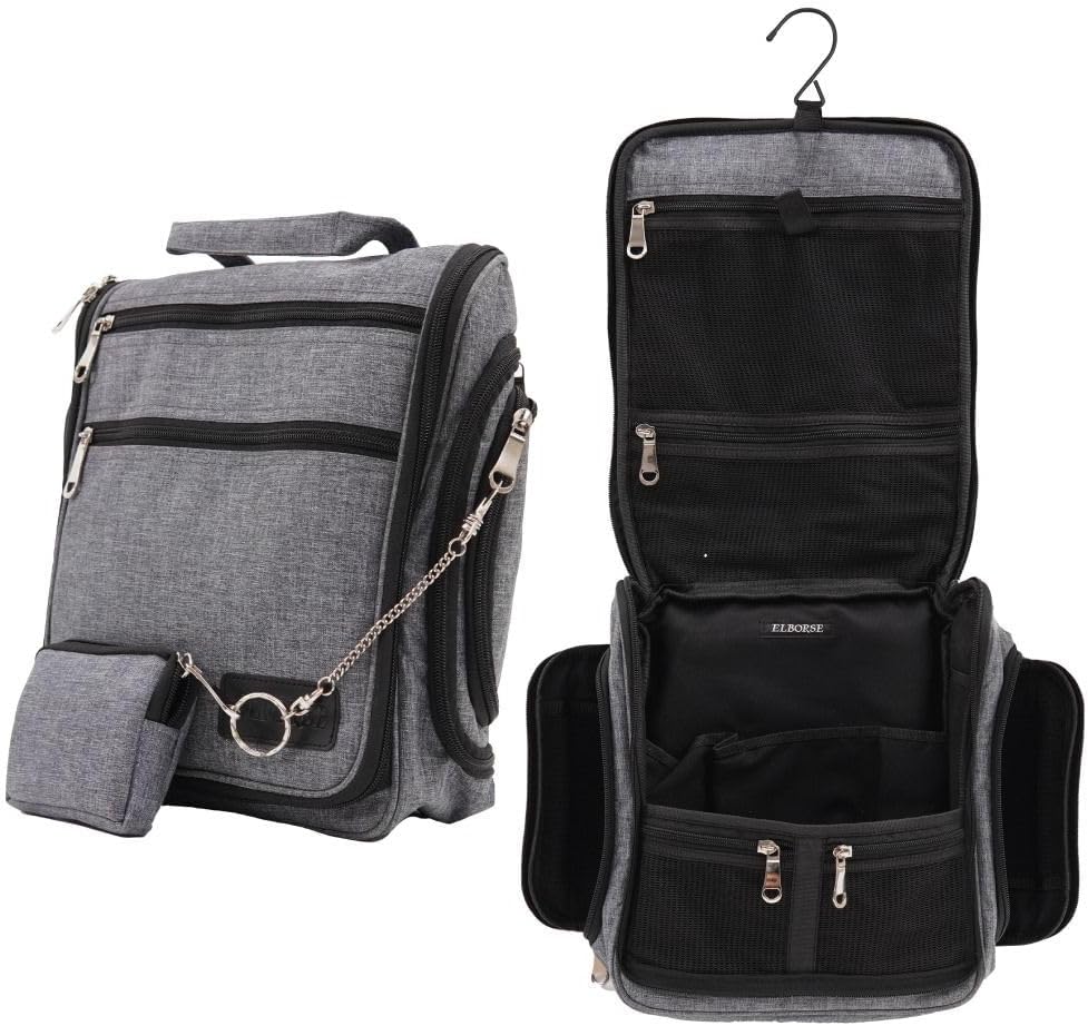 fjackets Neceser para hombres y mujeres con bolsa de maquillaje de viaje – Esenciales de viaje para mujeres – Bolsa de maquillaje, bolsa de