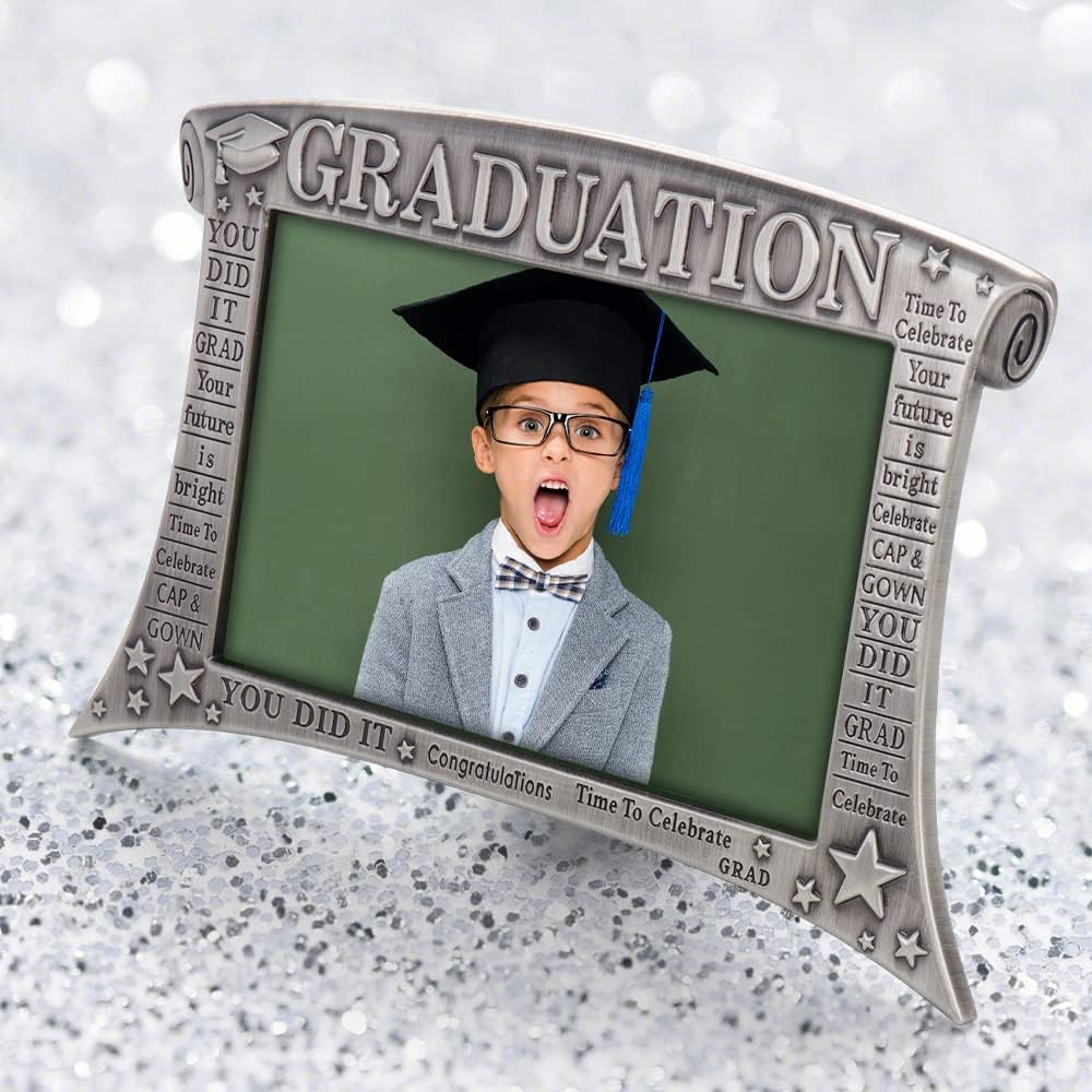 LASODY Marco de fotos de graduación, decoraciones de graduación 2024, regalos de graduación, marco de fotos de grado (4 x 6, arco)