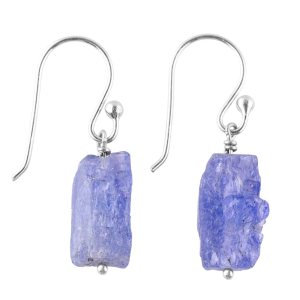 InfinityGemsArt Purple Tanzanite Gemstone Earrings Pair, Natural Raw Crystal, Dangle & Drop, Birthstone, Energy Healing Crystals Jewelry in Rhodium InfinityGemsArt Purple Tanzanite Gemstone Earrings Pair, Natural Raw Crystal, Dangle & Drop, Birthstone, Energy Healing Crystals Jewelry in Rhodium