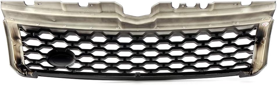MotorFansClub Parrilla delantera apta para Land Rover Range Rover Evoque 2012 2013 2014 2015 2016 2017 2018 2019 Parachoques delantero superior