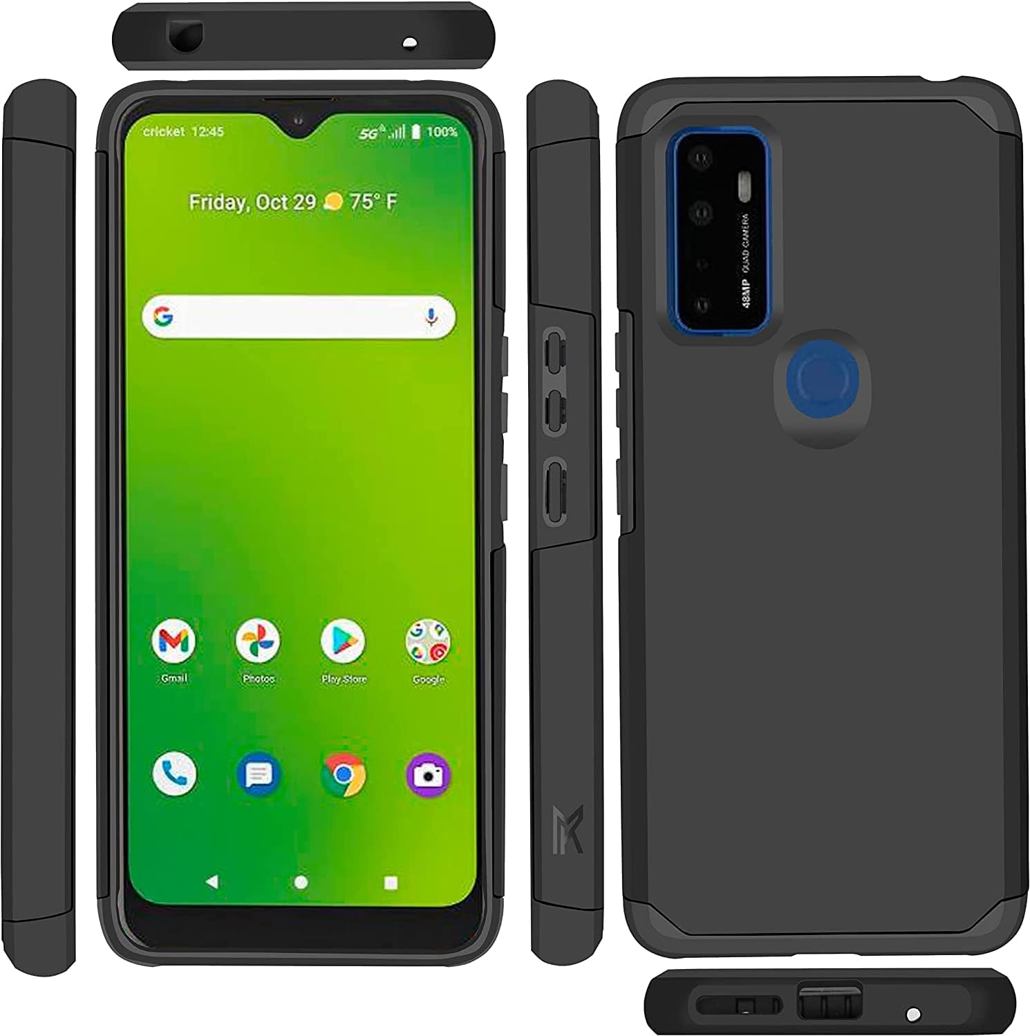 TJS Compatible con AT&T Radiant Max 5G 6.8 pulgadasCricket Dream 5GCricket Innovate 5GAT&T Fusion 5G, con protector de pantalla de vidrio templado,