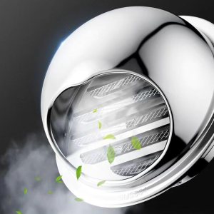 Capó de acero inoxidable 304, tapa redonda de ventilación de aire, campana de escape de baño, tapa de lluvia de chimenea, tapa de ventilación de Capó de acero inoxidable 304, tapa redonda de ventilación de aire, campana de escape de baño, tapa de lluvia de chimenea, tapa de ventilación de