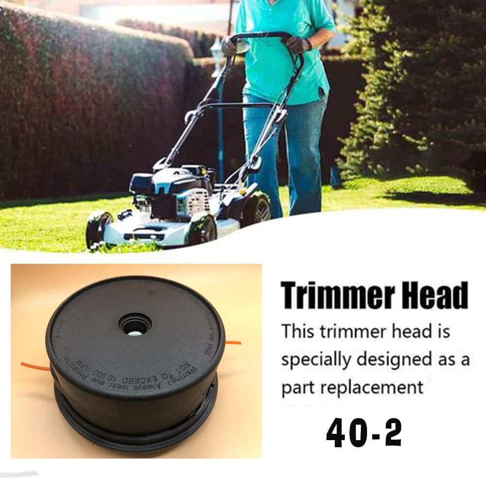 YANYING Cabezal de recortadora 40-2 para Stihl FS44 FS160 FS220 FS280 FS300 FS310 FS350 FS360C-E FS400 FS410 FS450 FS460 FS460C-EM FS480 FS490C-EM ,