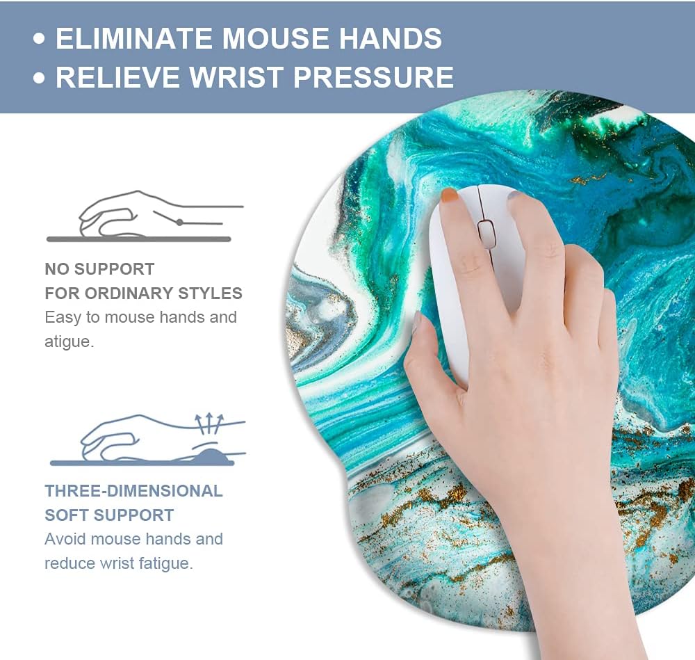 Alfombrilla de mouse con soporte para reposamuñecas, bonita alfombrilla de mouse con base de goma antideslizante hecha a medida para juegos,