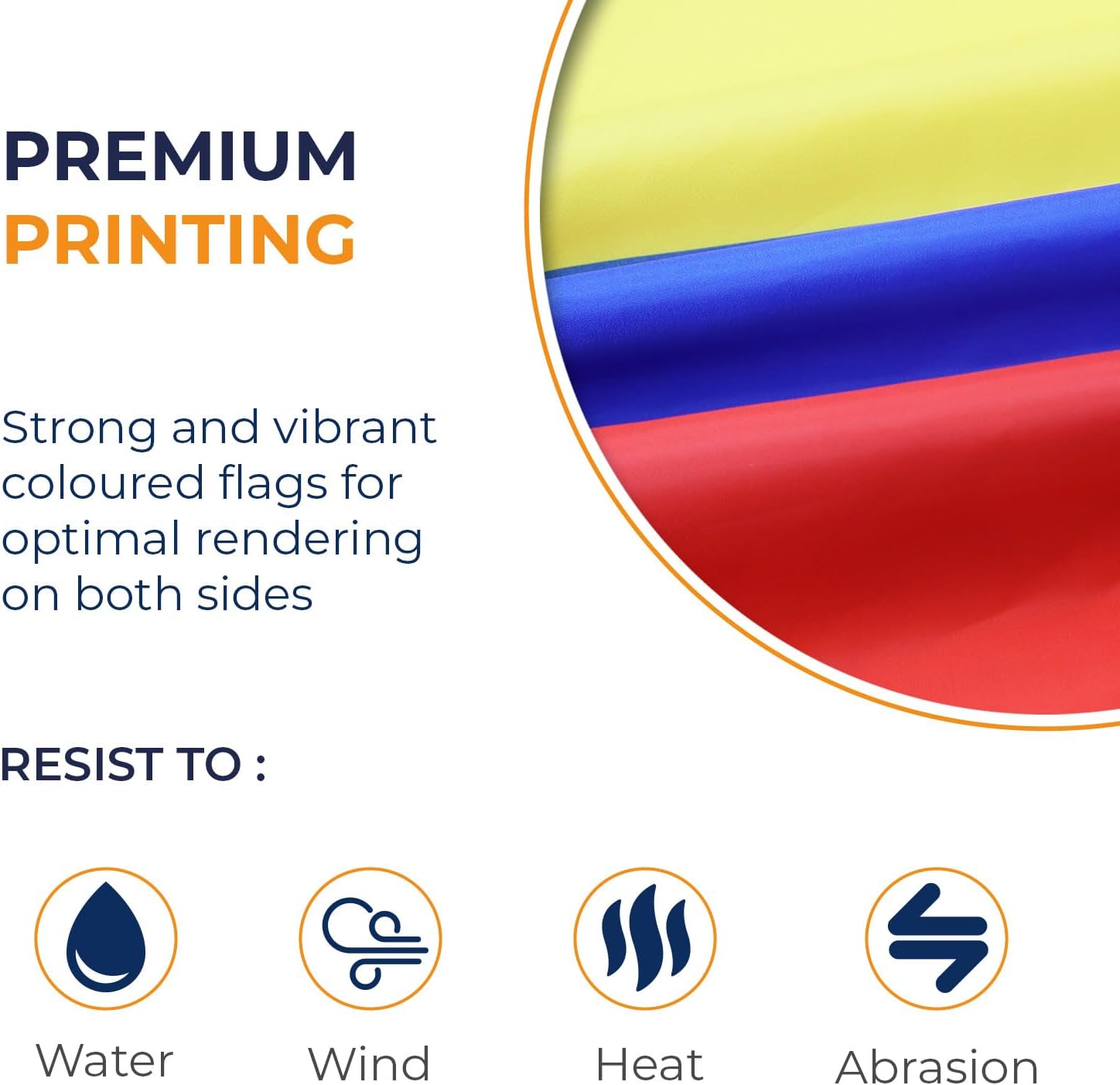 AZ FLAG Bandera de Colombia 2′ x 3′ – Banderas Colombianas 23.6 x 35.4 in – Banner 2×3 ft