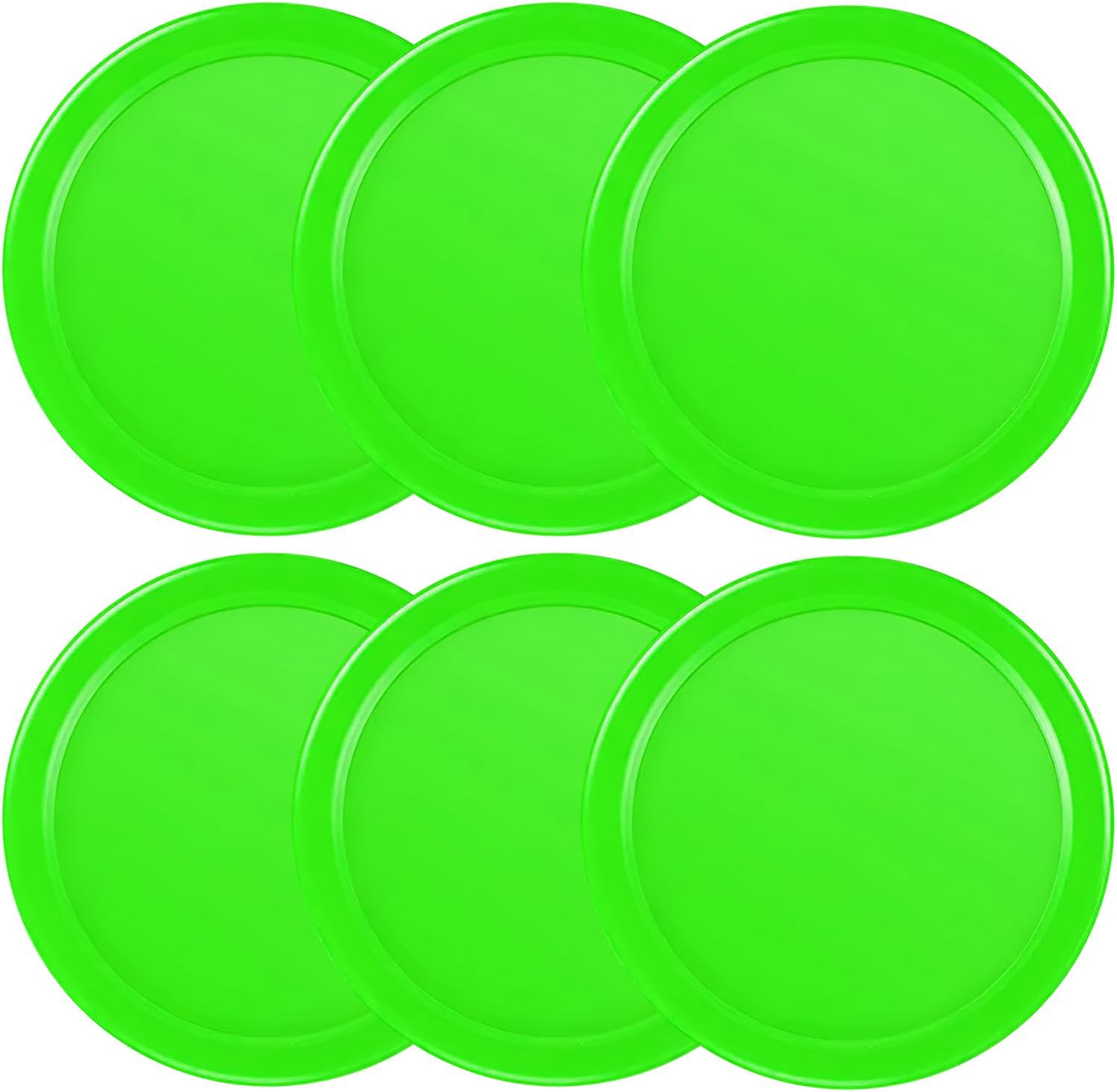 Coopay 3 14 Inches Air Hockey Pucks 6 Pack Full Size Heavy Replacement Pucks for Game Tables Equipment Accessories