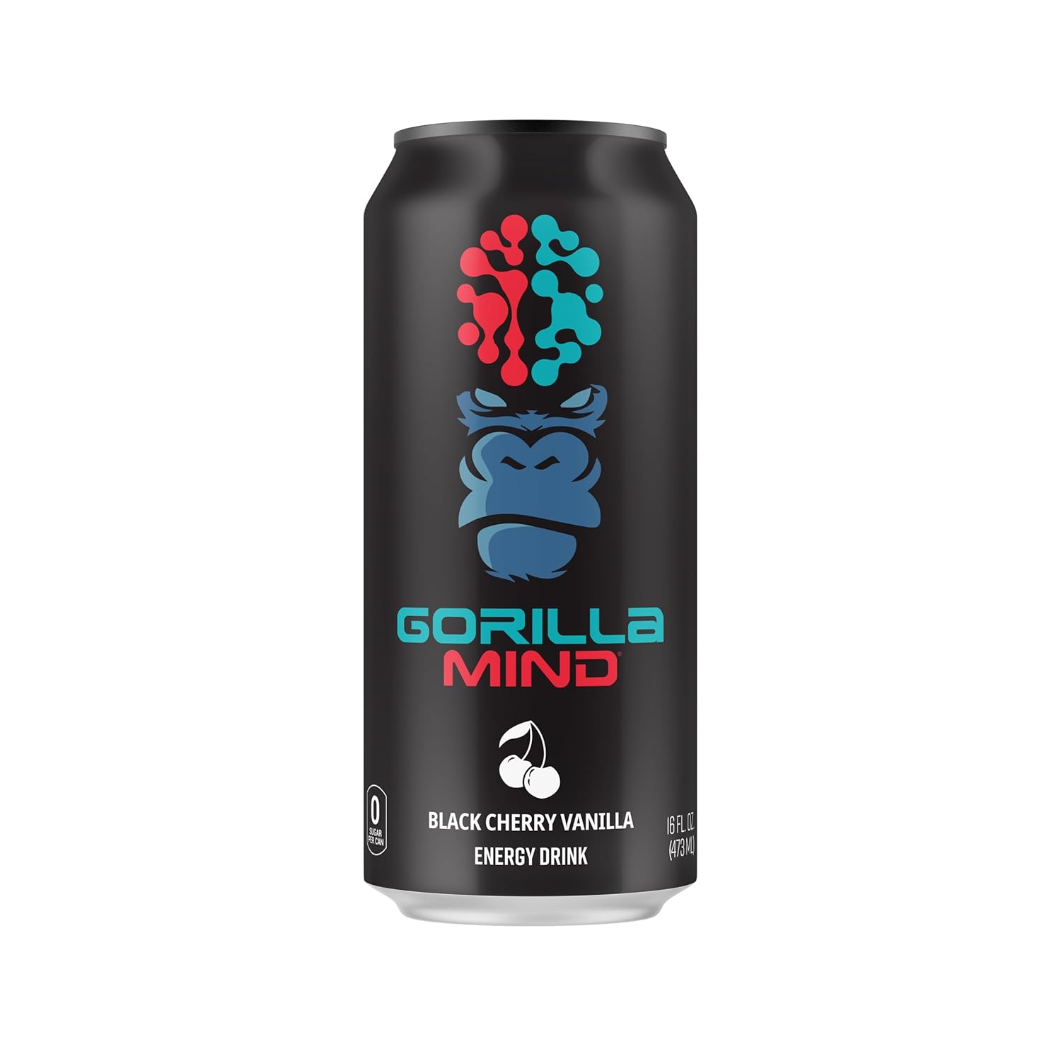 Gorilla Mind Bebida energética  Energía inigualable  Enfoque amplificado  N-acetil-L-tirosina, alfa-GPC, 200 mg de cafeína, uridina, azafrán  0