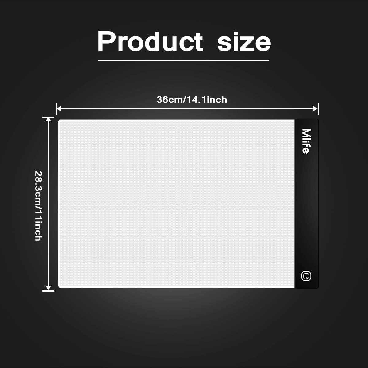Almohadilla de luz LED B4  Caja de luz de arte de diamante mejorada, tablero de luz de seguimiento regulable, boceto, animación, caja de luz de