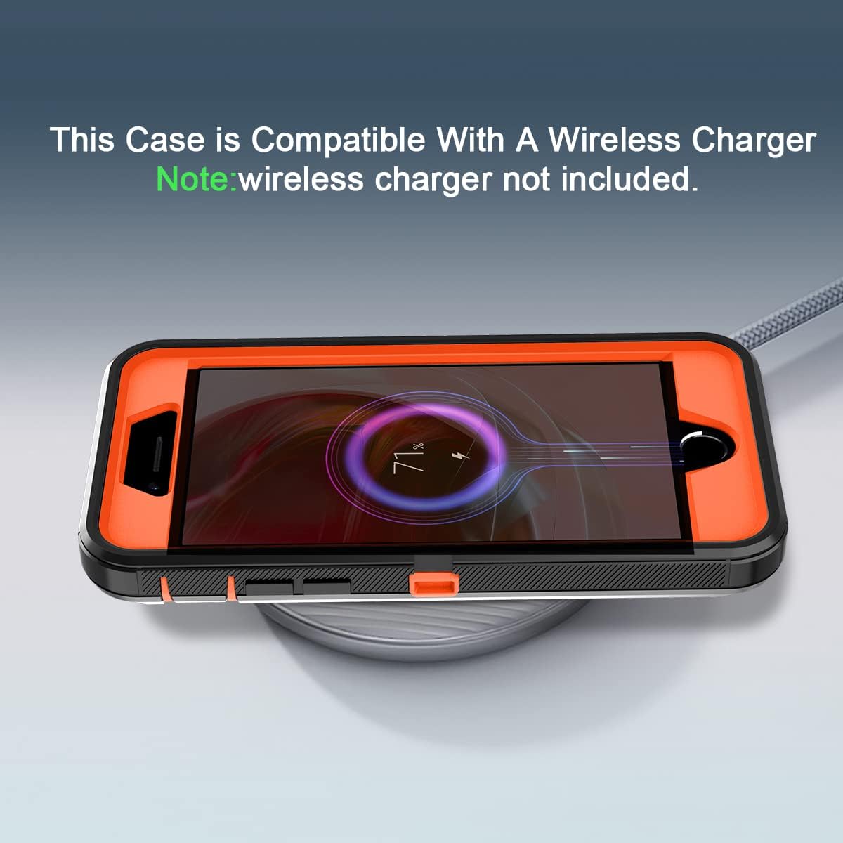 I-HONVA Funda para iPhone SE 20222020, protector de pantalla integrado, a prueba de golpes, a prueba de polvo y caídas, 3 en 1, cuerpo completo,