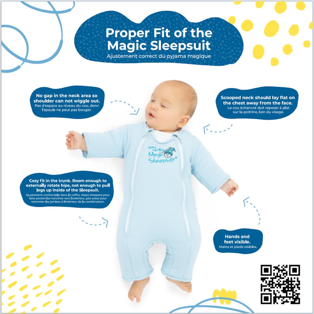 Magic Sleepsuit Baby Merlin – Manta de transición 100% algodón para bebé, traje de dormir para bebé, cielo nocturno, 6-9 meses, azul marino