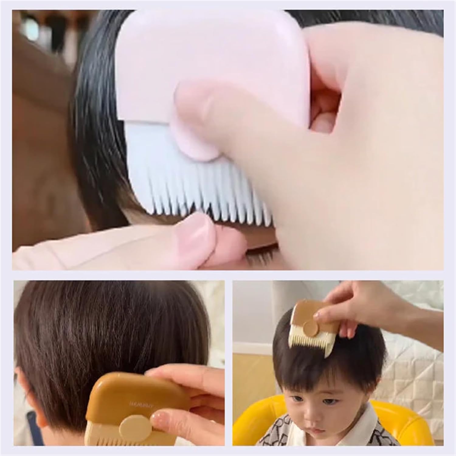 Recortadora de cabello 2 en 1, recortadora de cabello y arreglo de puntas abiertas, diseño de doble cara, con cubierta, cuchillas reemplazables y