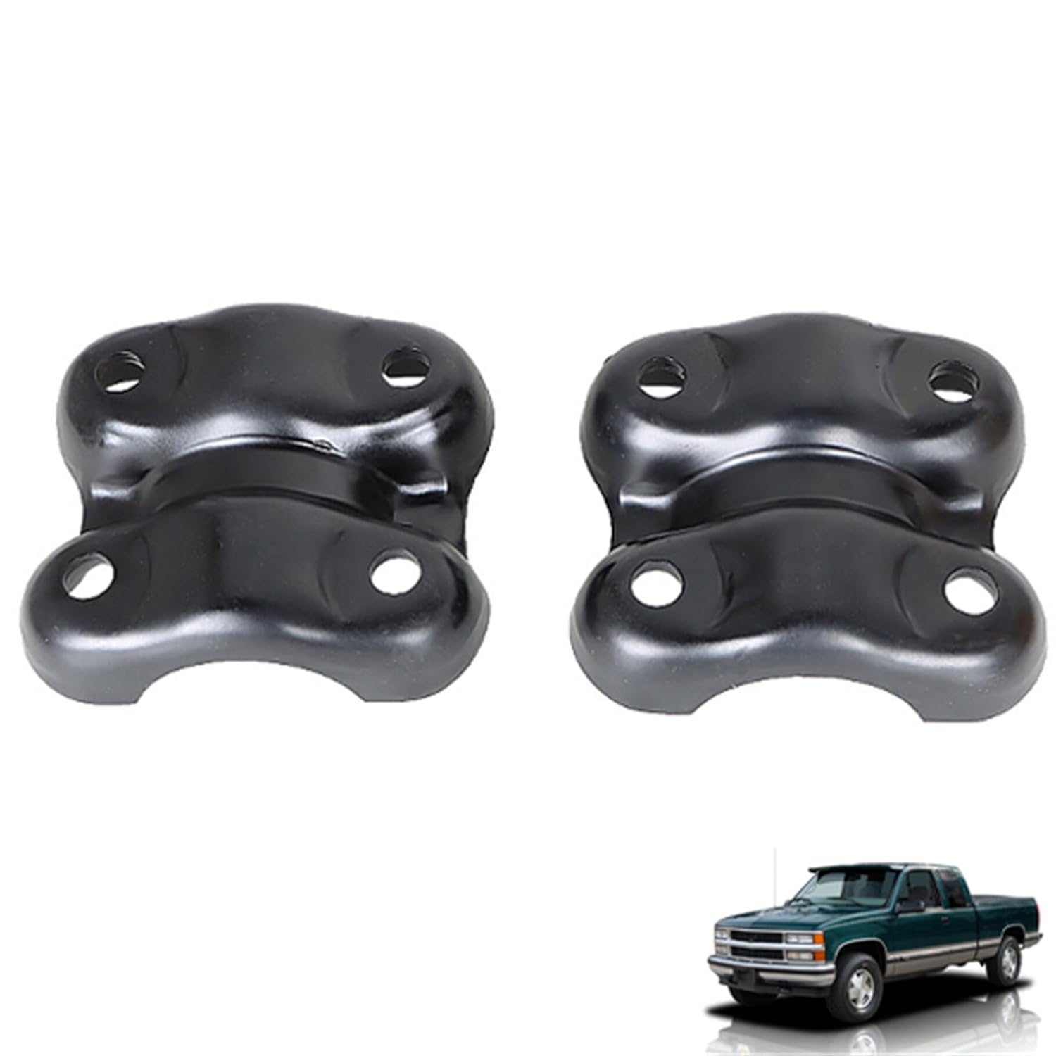 2 piezas de repuesto de placa de perno en U para Silverado Sierra 1500 Tahoe Yukon 15592586 1988-1998