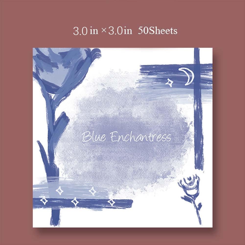 Juego de 4 blocs de notas adhesivas florales, 3.0 x 3.0 pulgadas, notas adhesivas personalizadas, notas adhesivas bíblicas para recordatorios,