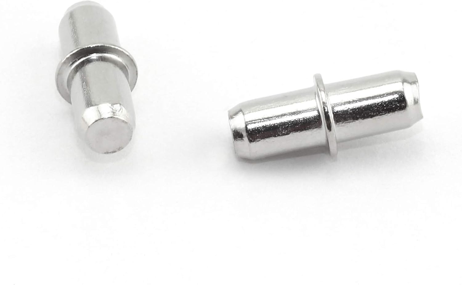 20 piezas de 0.197 x 0.630 in para estantes con acabado niquelado ajustable, soporte para estantes de muebles, armario, armario, estantería,