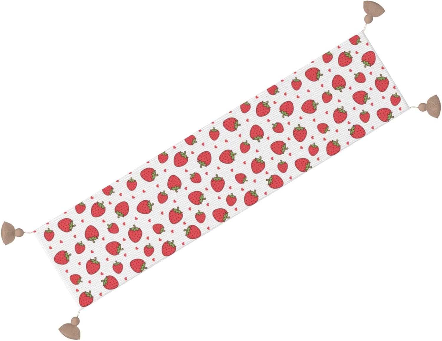 Strawberry Red Fruits Christmas Table Runner Dining Table Decor Christmas Decorations Indoor Home Decor Christmas Table Runners Xmas Navidad