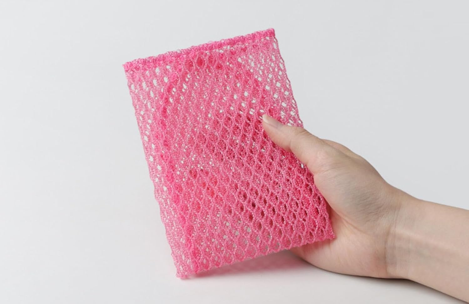 Depurador de malla de 5 piezas, perfecto para lavar platos, secado rápido, no más esponjas con olor de 11.5 x 11.5 pulgadas (rosa 2+amarillo 3)