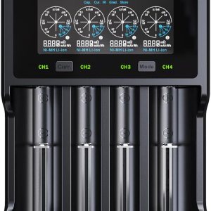 XTAR VC4SL versión de actualización VC4S Cargador de batería recargable inteligente tipo C 4 bahías Cargador rápido 18650 con LCD para batería de XTAR VC4SL versión de actualización VC4S Cargador de batería recargable inteligente tipo C 4 bahías Cargador rápido 18650 con LCD para batería de