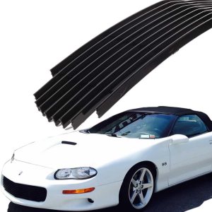 Rejilla frontal negra para Chevy Camaro 1998 1999 2000 2001 2002 2003 Chevy Camaro parte superior principal de aluminio Billet Inserto de rejilla Rejilla frontal negra para Chevy Camaro 1998 1999 2000 2001 2002 2003 Chevy Camaro parte superior principal de aluminio Billet Inserto de rejilla