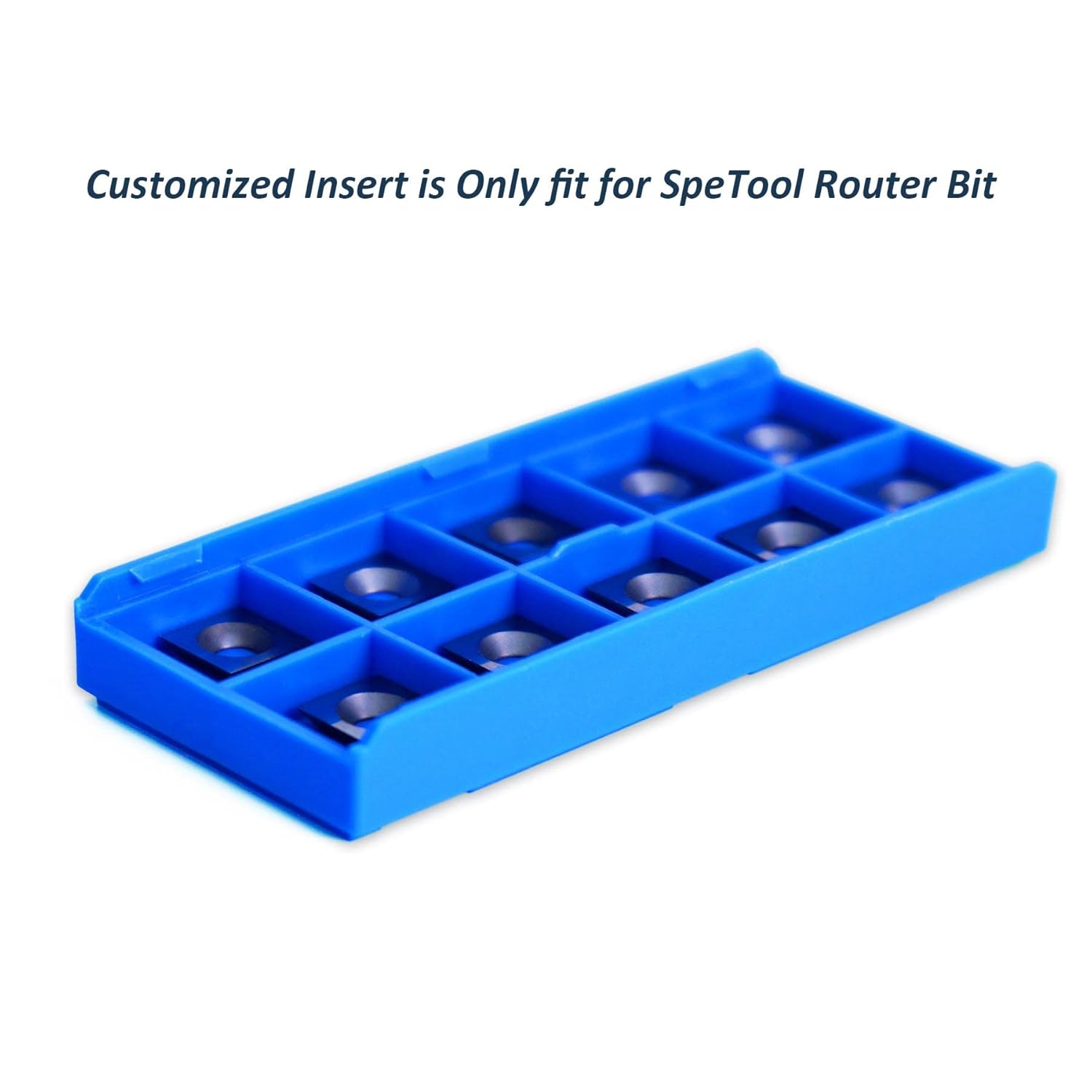 SpeTool Rodamiento superior e inferior, broca de enrutador de 12 vástago con 10 piezas de insertos de carburo reemplazables, plantillas de