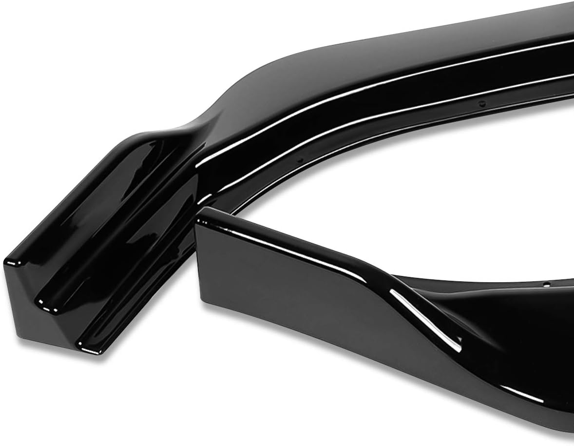 DNA MOTORING 2-PU-523-PBK Borde de parachoques delantero negro brillante MP-Style Compatible con modelos Sienna 11-15 excluye SE Sport