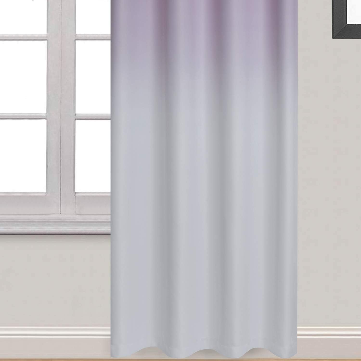 Yakamok – Cortinas blackout con color degradado, poliéster grueso, aislamiento térmico y ojales para sala y dormitorio