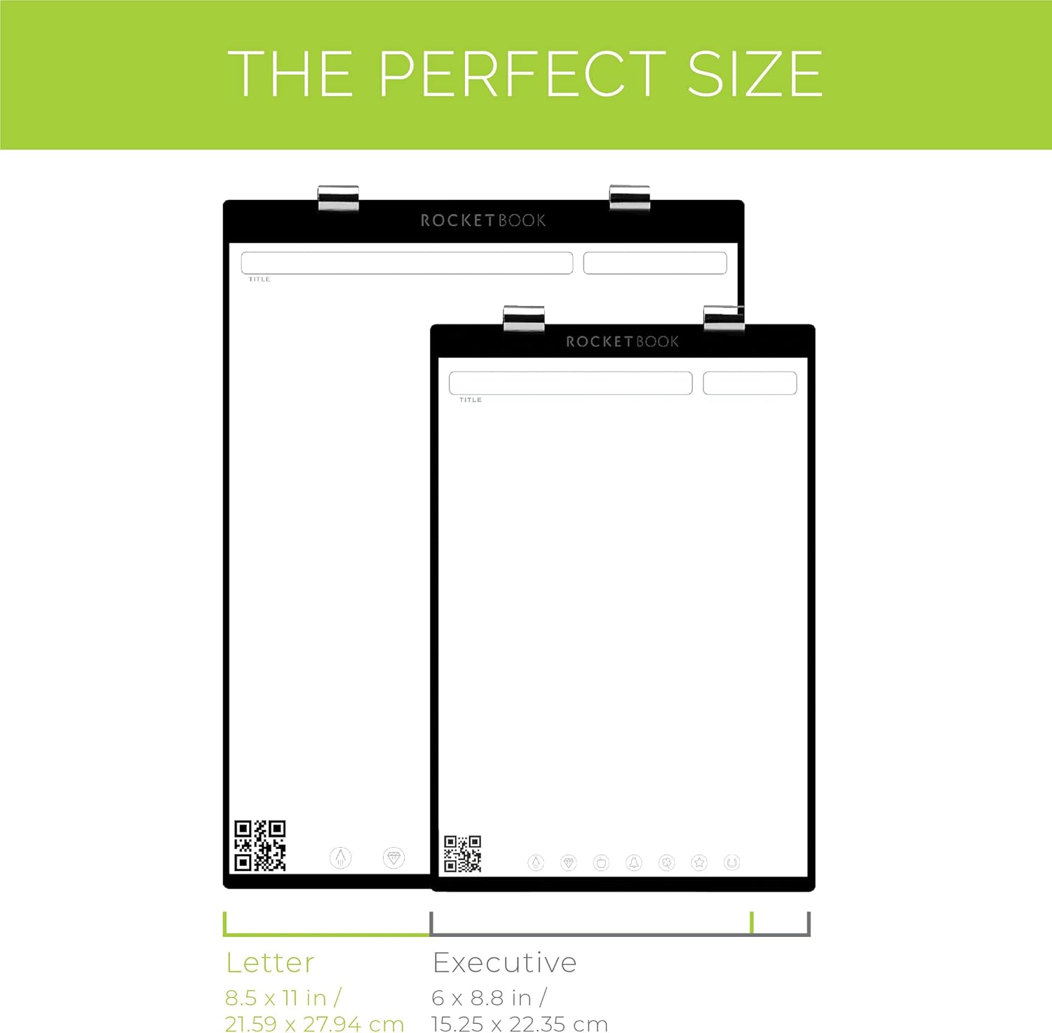 Rocketbook Orbit Letter Page Pack Smart reutilizable Legal Pad Planificador semanal - Imagen 3