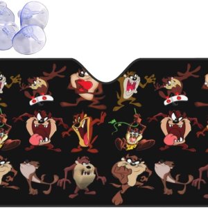 Tasmanian – Parasol frontal para parabrisas de automóvil, diseño de dibujos animados, Diablo Taz, bloquea los rayos UV, visera solar, protector de Tasmanian – Parasol frontal para parabrisas de automóvil, diseño de dibujos animados, Diablo Taz, bloquea los rayos UV, visera solar, protector de