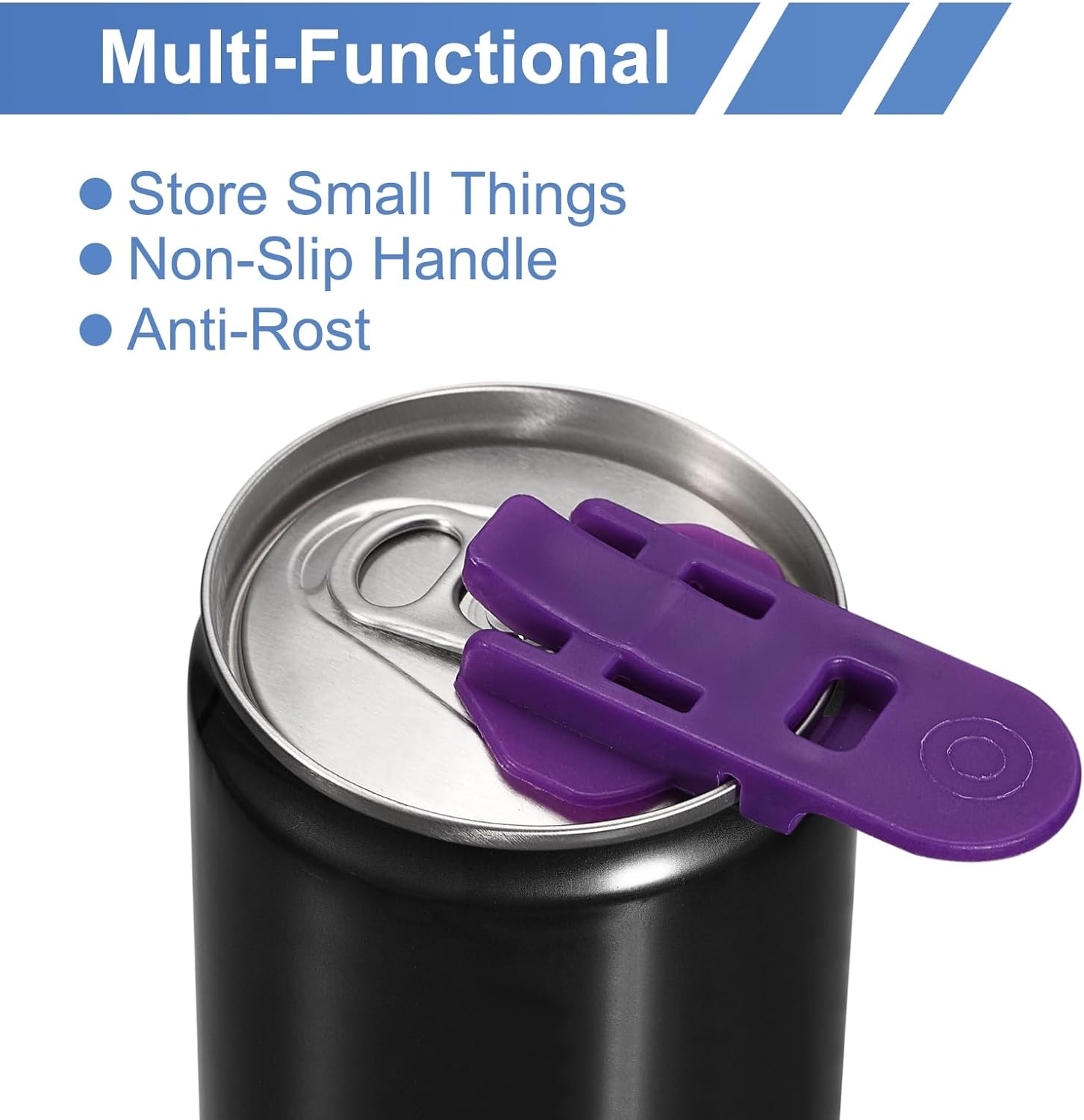 uxcell Abrelatas manual fácil, paquete de 50 protectores de aluminio para latas de bebidas, abrelatas de latas de plástico para bebidas gaseosas y